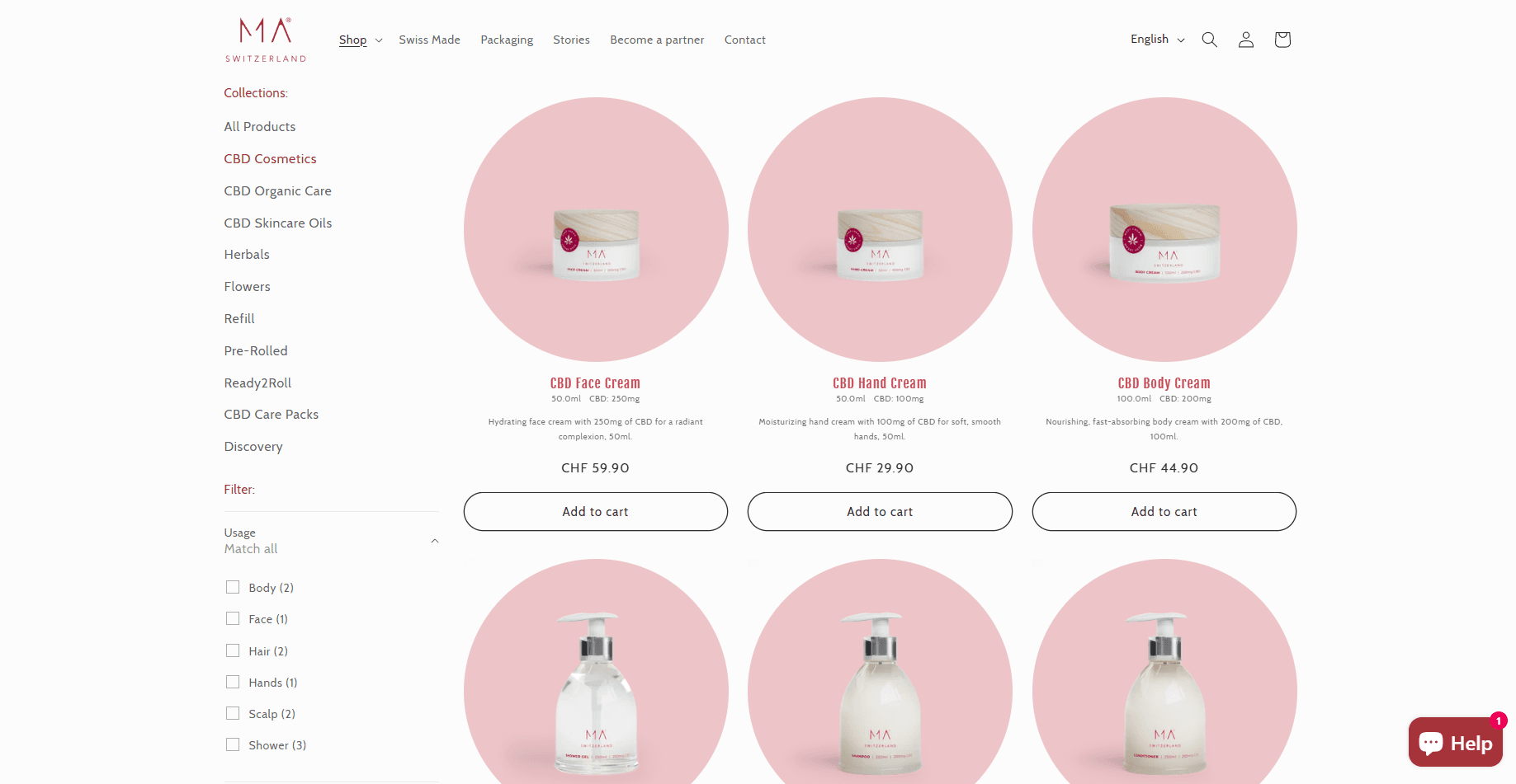 MAS Switzerland product showcase