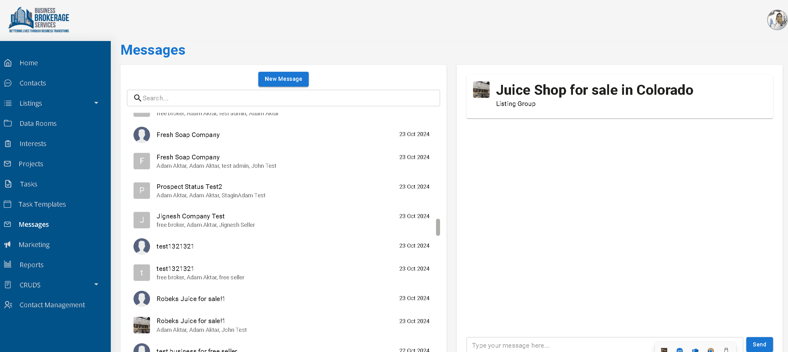 Salestream CRM messaging